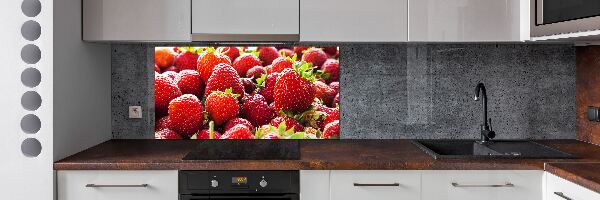 Panel de pared de cocina fresas