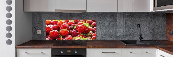 Panel de pared de cocina fresas