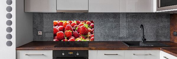 Panel de pared de cocina fresas