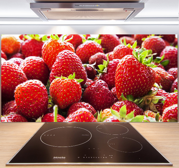 Panel de pared de cocina fresas