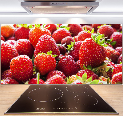 Panel de pared de cocina fresas