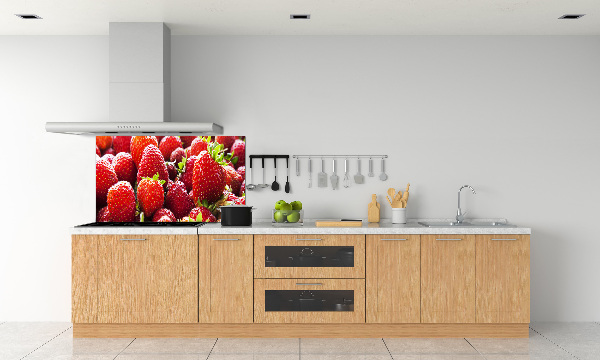 Panel de pared de cocina fresas