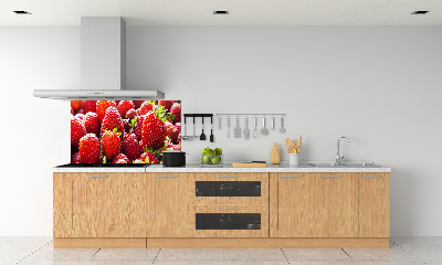Panel de pared de cocina fresas