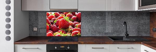 Panel de pared de cocina fresas