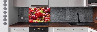 Panel de pared de cocina fresas