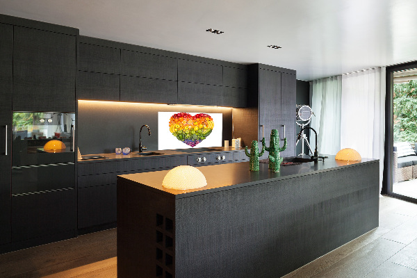 Salpicadero de cocina Corazón vegetal