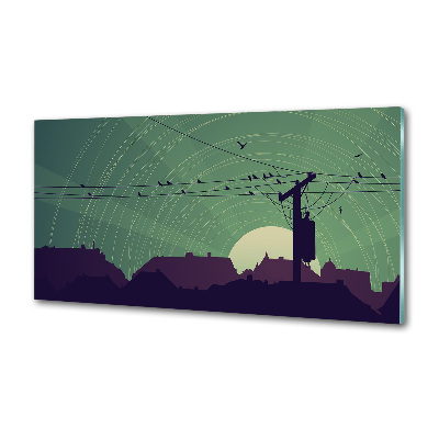 Salpicadero para cocina Ciudad de los pájaros