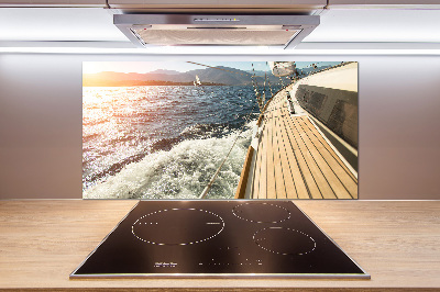 Panel do kuchni Żaglówka na morzu