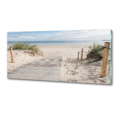 Panel szklany do kuchni Plaża