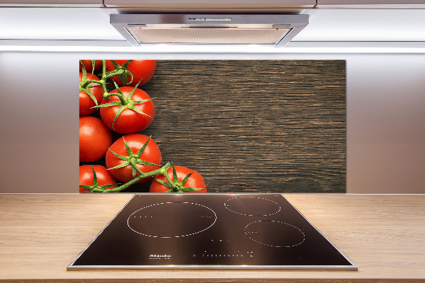 Panel para cocina Tomates en madera
