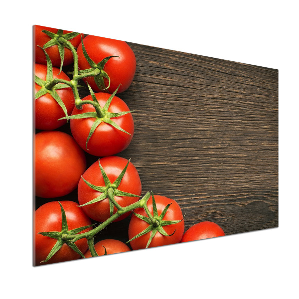 Panel para cocina Tomates en madera