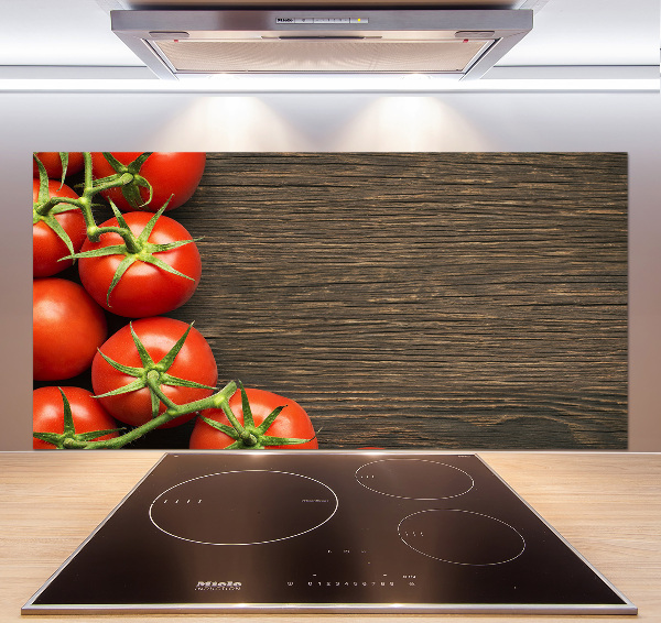 Panel para cocina Tomates en madera
