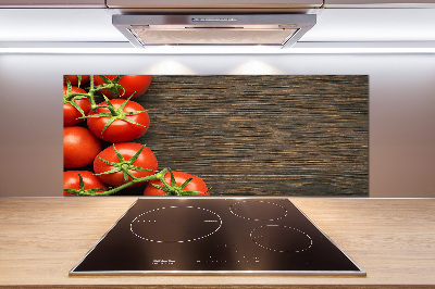 Panel para cocina Tomates en madera