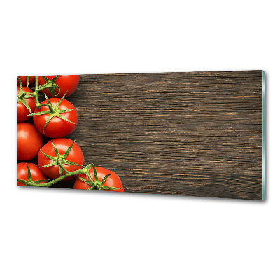 Panel para cocina Tomates en madera