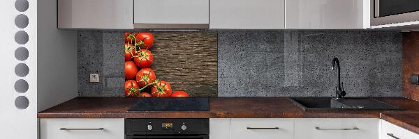Panel para cocina Tomates en madera