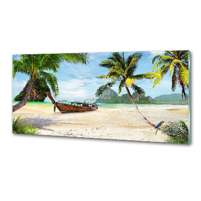Panel para cocina Palmeras en la playa