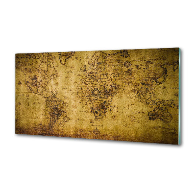 Salpicadero de cocina Mapa del viejo mundo