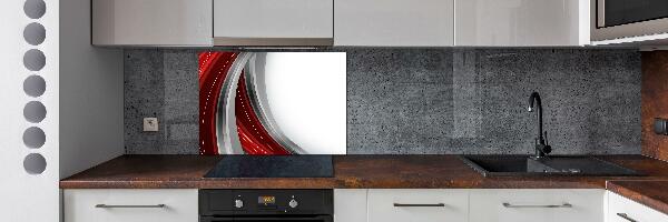 Panel między meble w kuchni Fale tło