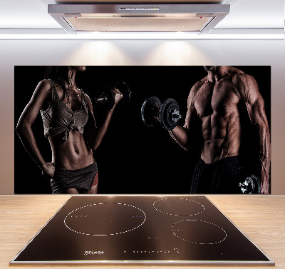 Panel de pared de cocina desarrollo muscular