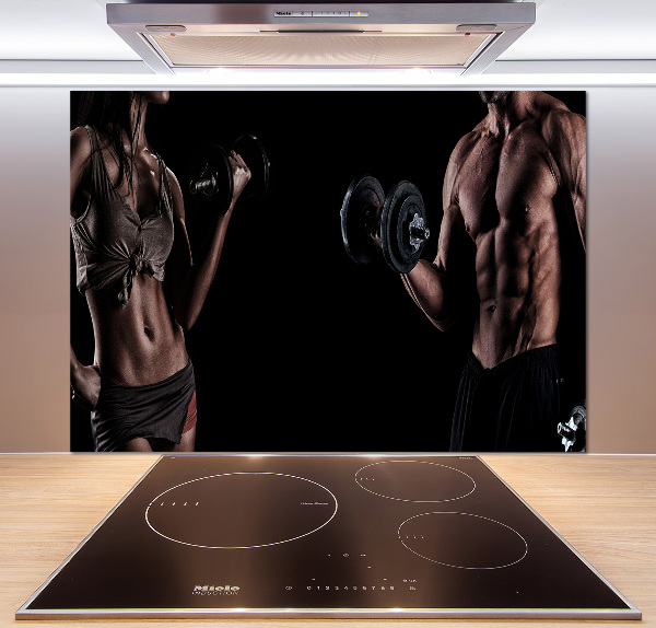 Panel de pared de cocina desarrollo muscular