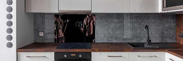 Panel de pared de cocina desarrollo muscular