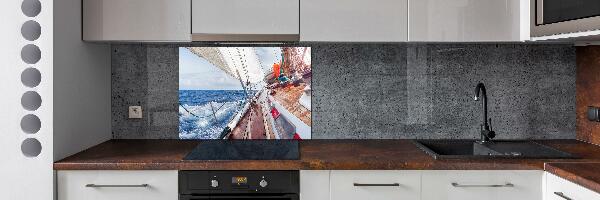 Panel do kuchni Żaglówka na morzu