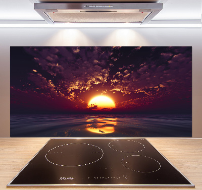 Panel de pared de cocina Atardecer