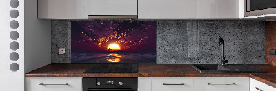 Panel de pared de cocina Atardecer