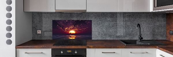 Panel de pared de cocina Atardecer