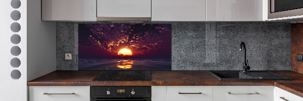 Panel de pared de cocina Atardecer