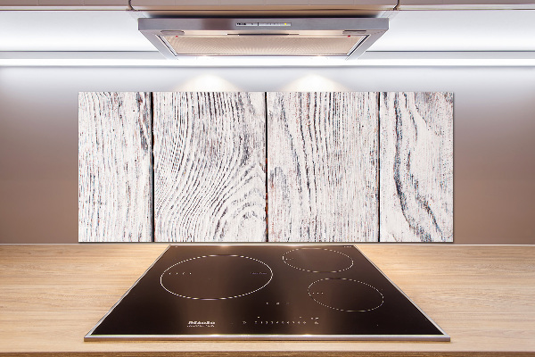 Salpicadero de cocina pared de madera