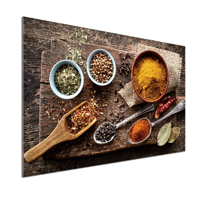 Panel de pared de cocina Mezcla de especias