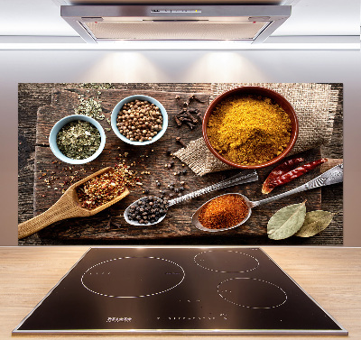Panel de pared de cocina Mezcla de especias