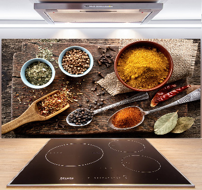 Panel de pared de cocina Mezcla de especias
