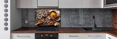 Panel de pared de cocina Mezcla de especias