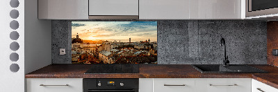 Panel de pared de cocina Amanecer en Lviv