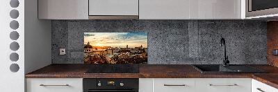 Panel de pared de cocina Amanecer en Lviv