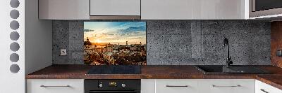Panel de pared de cocina Amanecer en Lviv
