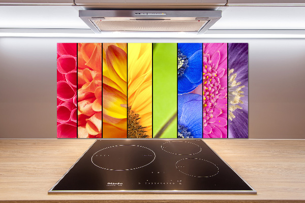 Panel para cocina flores de colores