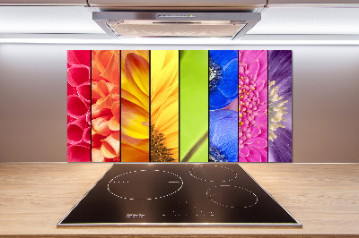 Panel para cocina flores de colores
