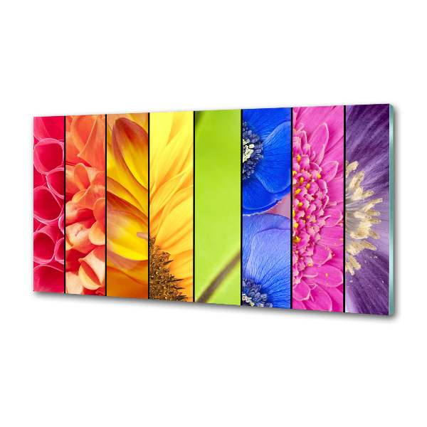 Panel para cocina flores de colores