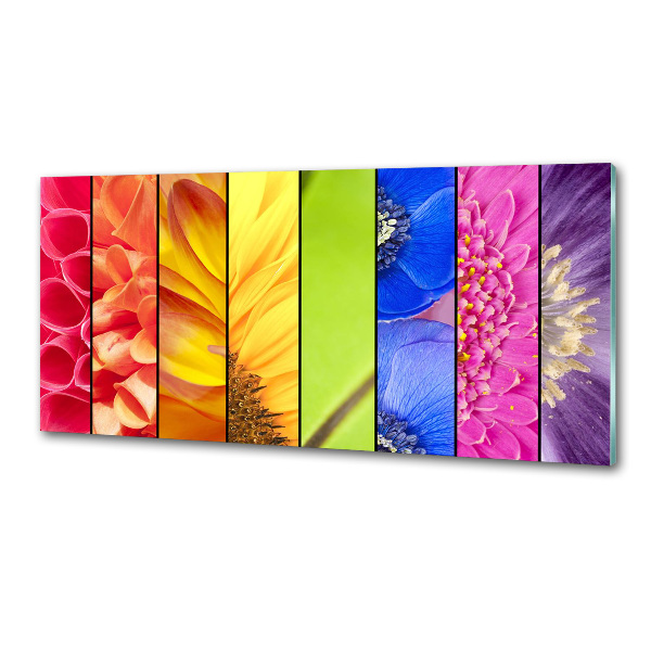 Panel para cocina flores de colores