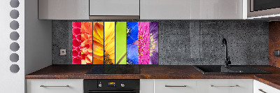 Panel para cocina flores de colores