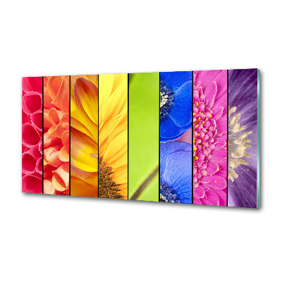 Panel para cocina flores de colores