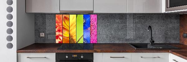 Panel para cocina flores de colores