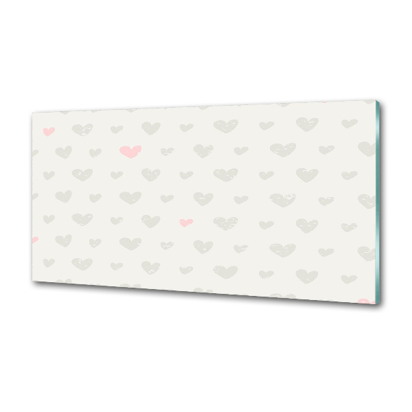 Salpicadero de cocina Fondo de corazones