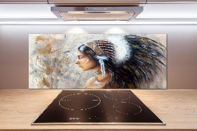 Panel para cocina mujer india