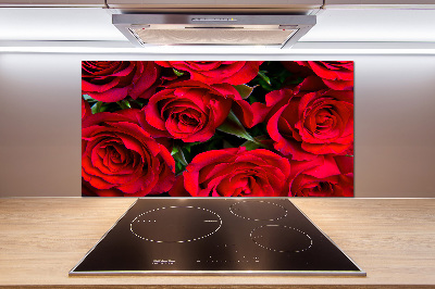 Salpicadero de cocina rosas rojas