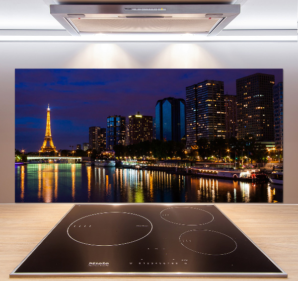 Panel de pared de cocina París de noche