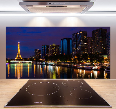 Panel de pared de cocina París de noche